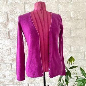 Lauren Hansen Cashmere Button Down Cardigan Sweater Sz S